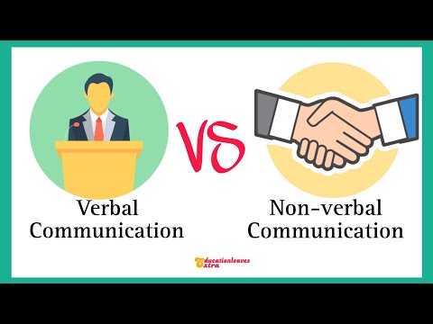 Verbal communication vs non-verbal communication