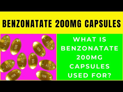 Benzonatate 200mg capsules, benzonatate 200mg capsules used for cough