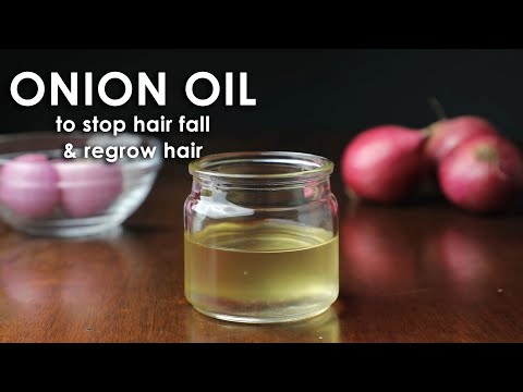 MAKE ONION HAIR OIL for faster hair growth and stop hair fall