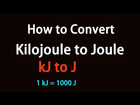 How to Convert Kilojoule to Joule?