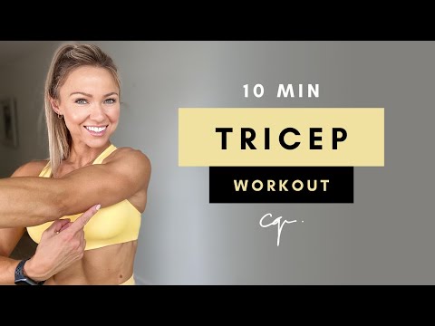 Tricep Workout at Home with Dumbbells | 10 Minutes