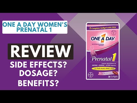 One A Day Womens Prenatal 1 Multivitamin Review Side Effects Dosage