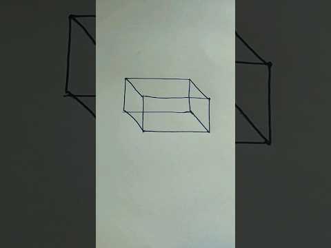 How to draw cuboid | Cuboid drawing #drawing #draw