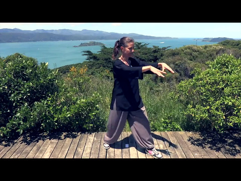 Tai Chi 5 Minutes a Day  Module 01 - Easy for Beginners - the Wave and Embracing the Moon