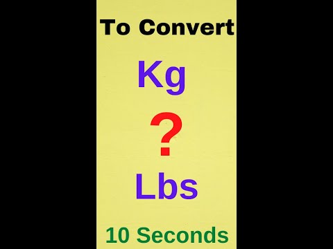 Very Simple to convert from kg to lbs (pounds) no need to remember any formula,Works 💯, #shorts