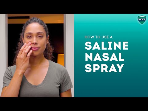 How to Use a Saline Nasal Spray | Vicks Sinex