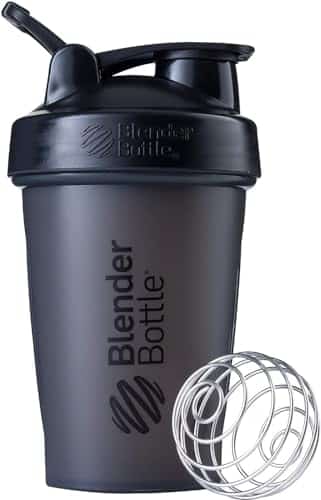 Blenderbottle Classic Shaker Bottle Perfect For Protein Shakes And Pre Workout, Black, Oz