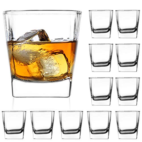 Heavy Base Whiskey Glasses Ounce Set,Qappda Rock Glasses Whiskey Shot Glasses For Liqueur,Double Side Cordial Glasses,Vodka Glass Cups,Cocktail Glass Tequila Cups Small Glass Cups Set Of Â¦