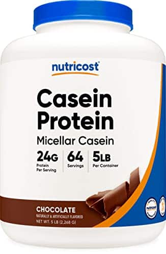 Nutricost Casein Protein Powder Lb Chocolate   Micellar Casein, Gluten Free, Non Gmo