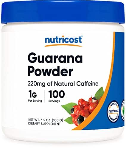 Nutricost Guarana Extract Powder Grams   Natural Brazilian Herbal Caffeineenergizer Supplement