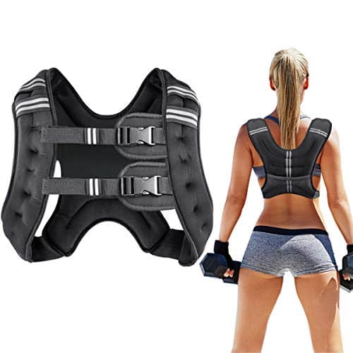 Prodigen Running Weight Vest For Men Women Kids Lbs Weights Included, Body Weight For Training , Jogging, Cardio, Walking, Elite Adjustable Weighted Vest Workout Equipment Black,Lbs