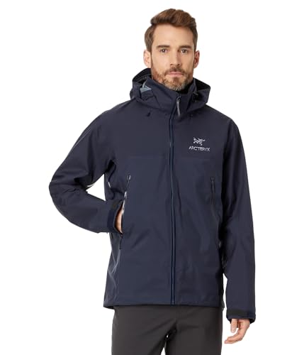 Arc'Teryx Beta Ar MenâS Jacket, Redesign  Waterproof, Windproof Gore Tex Pro Shell MenâS Winter Jacket With Hood, For All Round Use  Black Sapphire, Medium