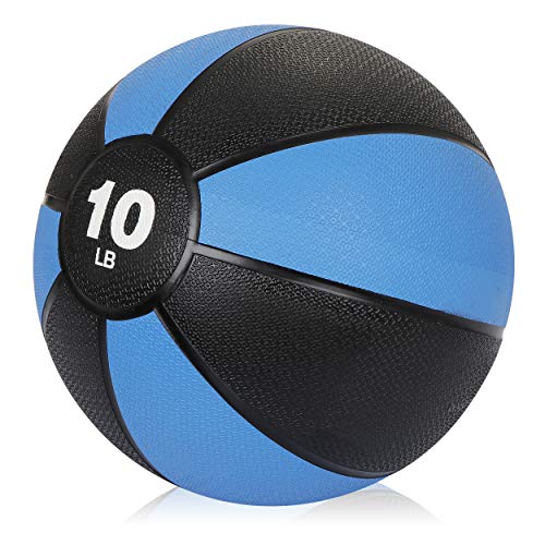 Fc Lbs Medicine Ball Workout Med Ball For Core Strength, Balance, Coordination Exercise Non Slip Rubber Shell Textured Surface