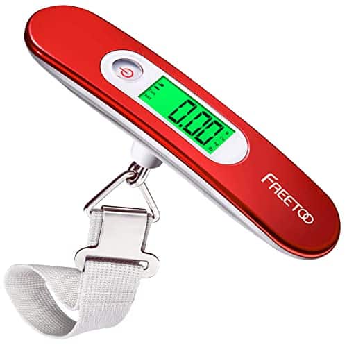 Freetoo Luggage Scale Portable Digital Hanging Scale For Travel, Suitcase Weight Scale With Superior Piano Lacquer Lb Kg Capacity, Battery Included