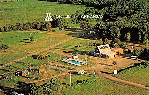 Fort Smith Arkansas Koa Campground Birds Eye View Vintage Postcard Aa