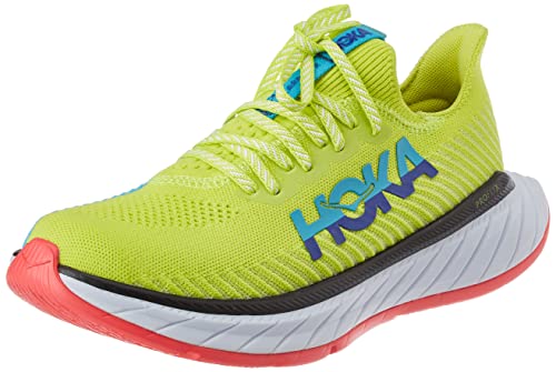 Hoka Carbon X Omen'S Racing Running Shoe   Evening Primrose  Scuba Blue