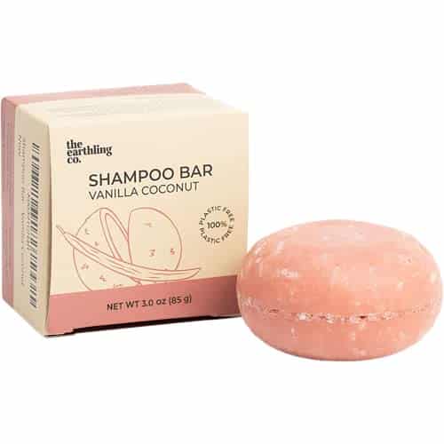 The Earthling Co. Shampoo Bar Â Gentle Plant Based Hair Shampoo For Men, Women And Kids   Vegan Formula For All Hair Types Â Paraben, Silicone And Sulfate Free, Vanilla Coconut, Oz