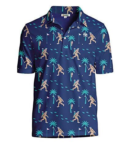 Tipsy Elves Sasquatch Shredder Golf Polo Size Large