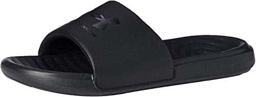 Under Armour Men'S Ansa Fixed Strap Slide Sandal, Black ()Black,