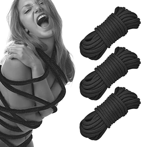 Pack Soft Cotton Rope Black Bondage Sex Kit Bdsm Beginner Set Bondage Restraint Bdsm Kit Adult Sex Toys For Women And Couples Sweater Yoga Ot