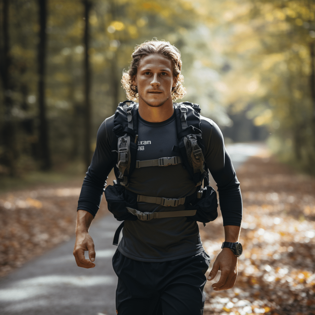 running in a weight vest