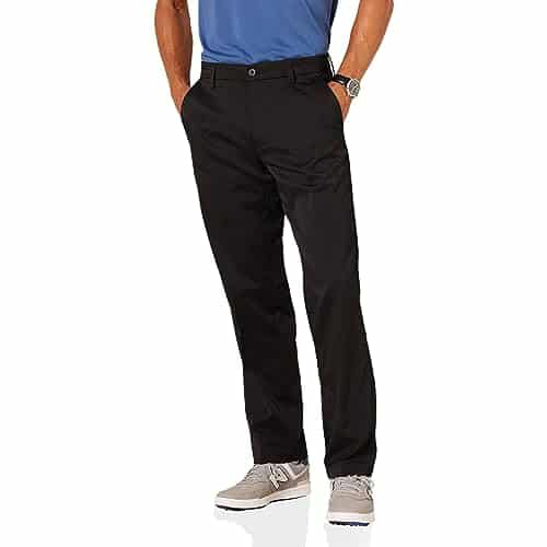 Amazon Essentials Men'S Classic Fit Stretch Golf Pant (Available In Big &Amp; Tall), Black,  X L