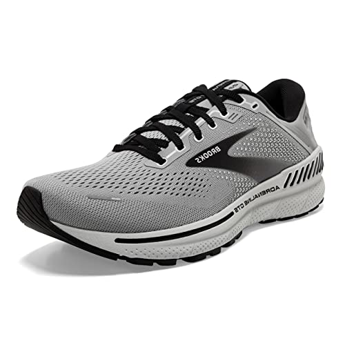 Brooks Men'S Adrenaline Gts Supportive Running Shoe   Alloygreyblack   Edium