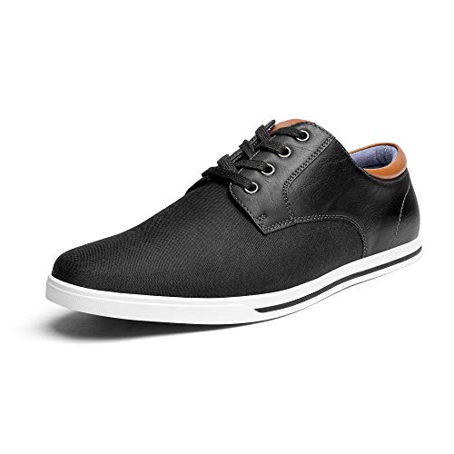 Bruno Marc Mens Oxfords Sneakers Casual Dress Shoes, Black   (Rivera )