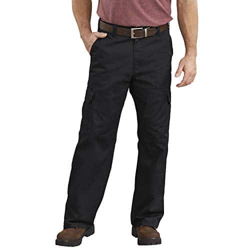 Dickies Men'S Loose Fit Cargo Work Pant, Black,  X L