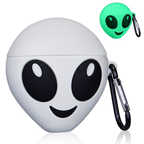 Oqplog For Airpod Pro For Airpods Pro Pro Gen Case D Cute Fun Cartoon Funny Character Air Pods Pro Cover For Girls Women Teen Boys Unique Kawaii Trendy Silicone Cases  Gray Alien