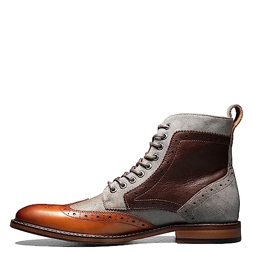 Stacy Adams Men'S, Finnegan Wingtip Lace Up Boot Cognac