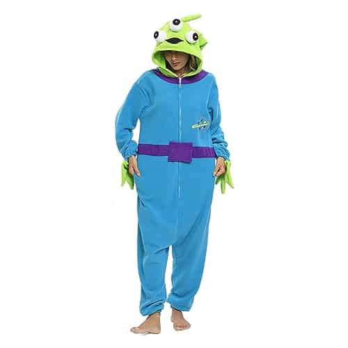 Wishliker Alien Onesie Costume Unisex Adult Halloween Christmas One Piece Cosplay Animal Cartoon Pajamas