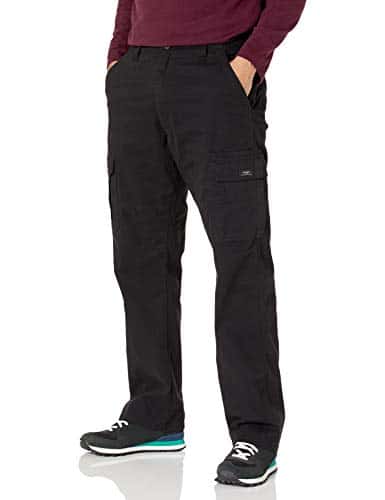 Wrangler Authentics Men'S Relaxed Fit Stretch Cargo Pant, Black,  X L