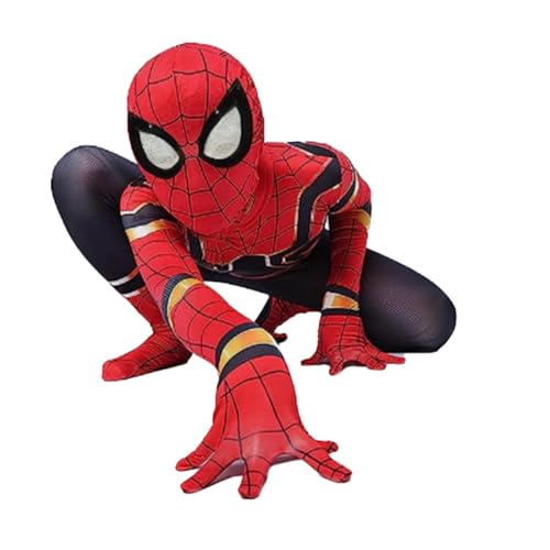 Bazzi Super Hero Spider Costume For Kids, Halloween Costumes Cosplay D Spandex Jumpsuit Bodysuit With Mask For Boys Children