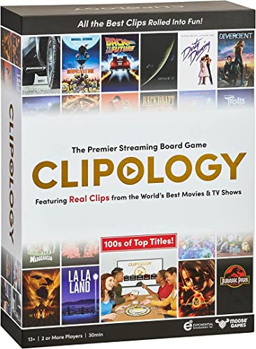 Clipology Game   The Premier Streaming Board Game Featuring Real Clips From The World'S Best Movies &Amp; Tv Shows  Movie Trivia Game