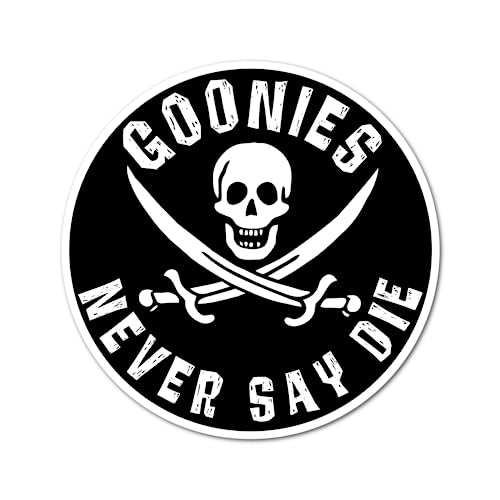 Goonies Never Say Die Classic Family Film Laminated Laptop Sticker Movie Movies Nostalgic Adventure