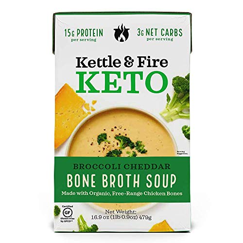 Kettle &Amp; Fire Broccoli Cheddar Soup With Bone Broth, Oz