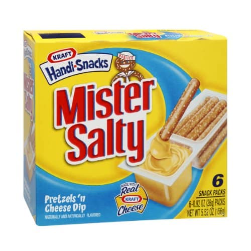 Kraft Handi Snacks Mister Salty Pretzels 'N Cheese Dip Snack