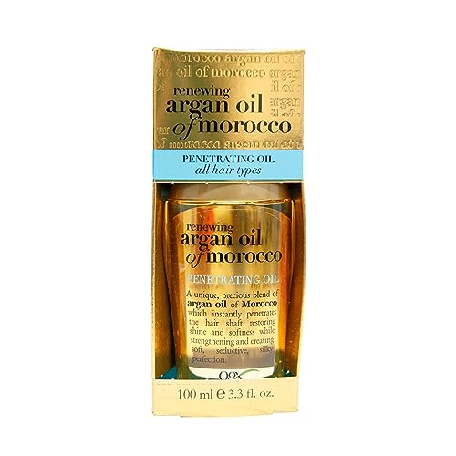 Ogx Renewing + Argan Oil Of Morocco Penetrating Hair Oil Treatment, Moisturizing &Amp; Strengthening Silky Oil For All Hair Types, Paraben Free, Sulfated Surfactants Free, Fl Oz