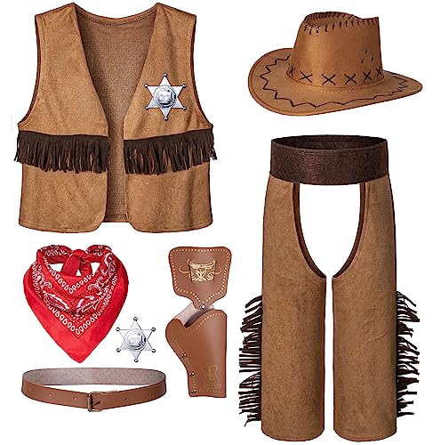 Togrop Cowboy Costume For Boys Pcs Set Kids Dress Up Birthday Party Halloween Cosplay T