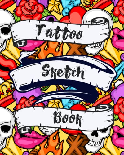 Tattoo Sketch Book Drawing Book For Tattoo Artists, Ideas For Ink. Ideal Gift For Tattoo Designers