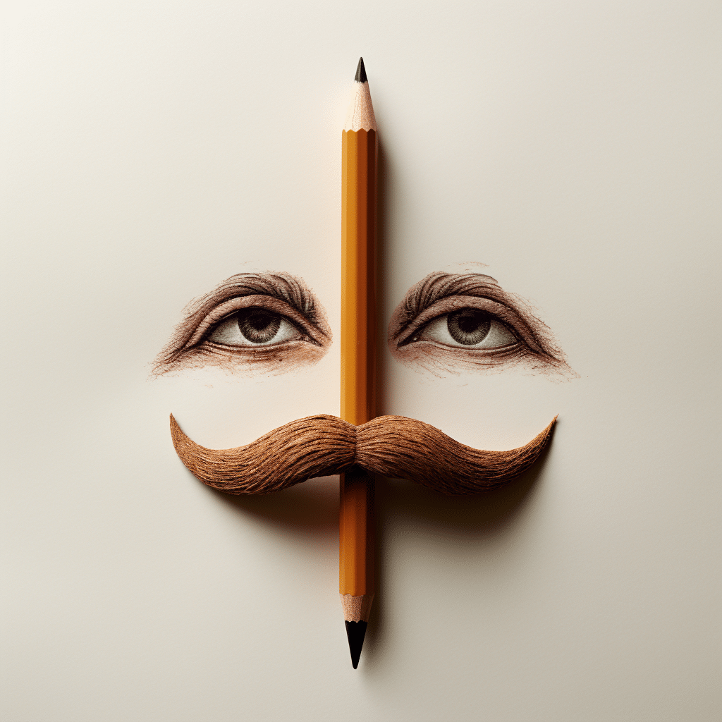 pencil mustache