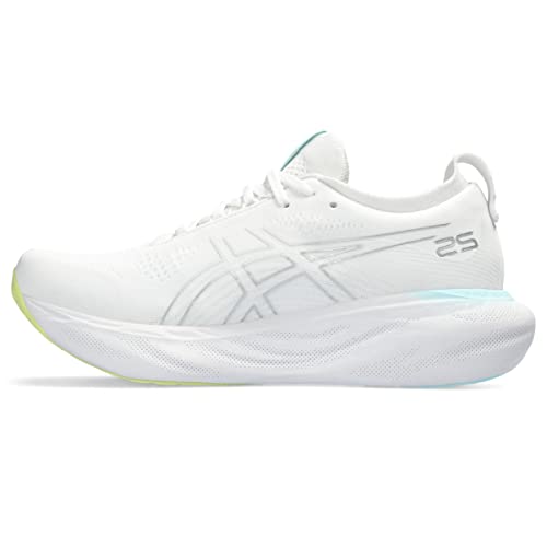 Asics Women'S Gel Nimbus Running Shoes, , Whitepure Silver