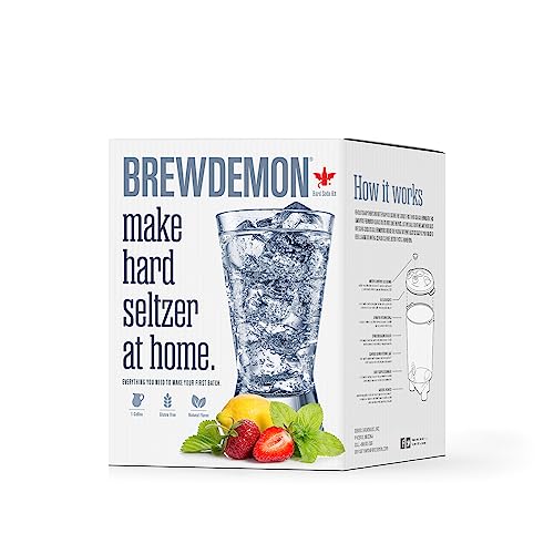 Brewdemon Hard Seltzer Brewing Kit   Our Conical Fermenter Eliminates Sediment And Makes Of Great Tasting Hard Seltzer   Gallon Blackberry Hard Seltzer