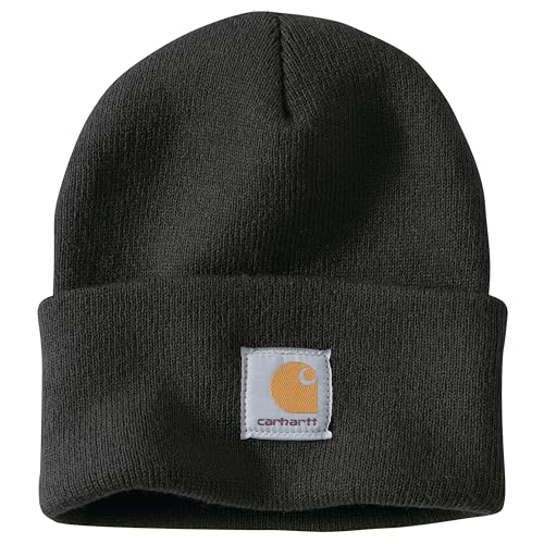 Carhartt Men'S Knit Cuffed Beanie, Black, One Size