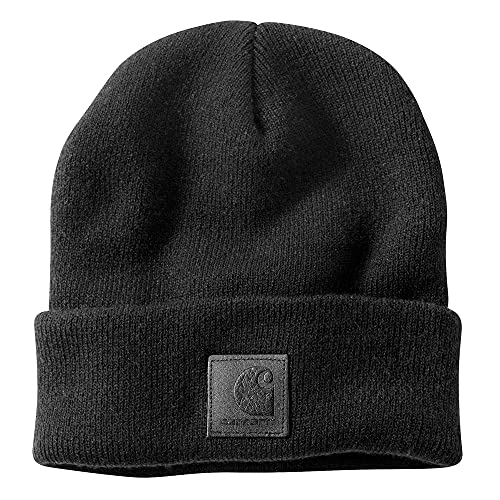 Carhartt Men'S Tonal Patch Beanie, Black, One Size