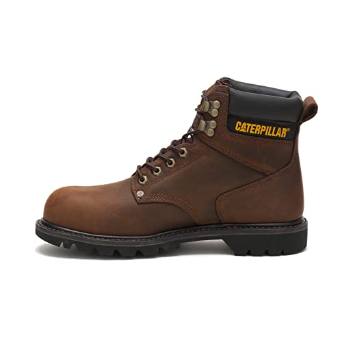 Cat Footwear Men'S Second Shift Steel Toe Work Boot, Dark Brown,