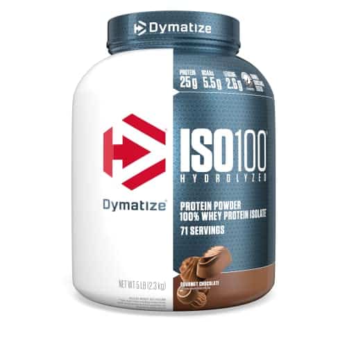 Dymatize Isohydrolyzed Protein Powder, % Whey Isolate Protein, G Of Protein, G Bcaas, Gluten Free, Fast Absorbing, Easy Digesting, Gourmet Chocolate, Pound