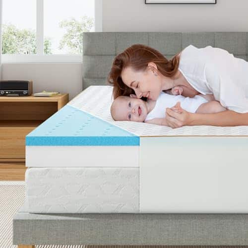 Maxzzz Mattress Topper King, Inch Firm To Extra Firm Memory Foam Mattress Topper, High Density King Size Foam Topper For Back Pain &Amp; Extra Weight, With Deep Pocket Pillow Top