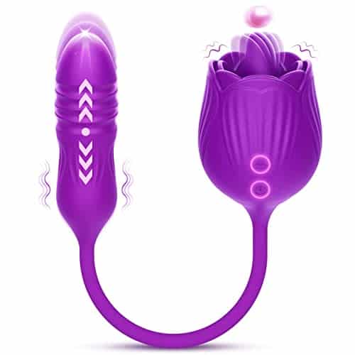 New Purple Rose Sex Stimulator For Women, Quiet Speed Adult Toys Waterproof Automatic Electric Adult Toys Machine Pleasure Gifts  Us In Stock